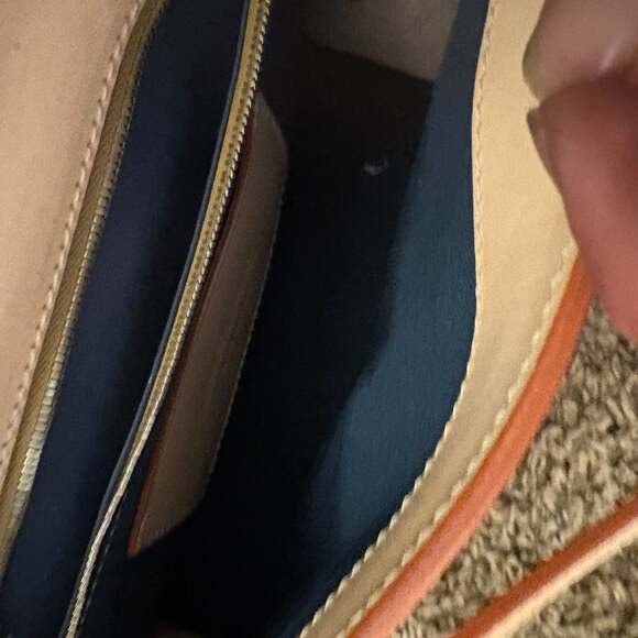 Dooney & Bourke Denim Signature Logo Shoulder Bag - Picture 4 of 5